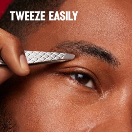 Revlon Slanted Tip Tweezers for Men, Ultra-Sharp for Precision Eyebrow Shaping and Facial Hair Removal, Larger Non-Slip Grip, Stainless Steel, 1 count Revlon Slanted Tip Tweezers for Men, Ultra-Sharp for Precision Eyebrow Shaping and Facial Hair Removal, Larger Non-Slip Grip, Stainless Steel, 1 count