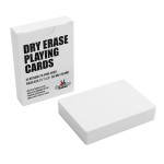 Dry Erase Blank Playing Cards w/Box, Poker Size - 2.5 x 3.5, 45 Reusable Cards, Flashcards, Board Game & Note Cards