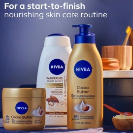 NIVEA Cocoa Butter Body Cream with Deep Nourishing Serum, Cocoa Butter Cream for Dry Skin, Skin Care Gifts for Mom, 16 Ounce Jar NIVEA Cocoa Butter Body Cream with Deep Nourishing Serum, Cocoa Butter Cream for Dry Skin, Skin Care Gifts for Mom, 16 Ounce Jar