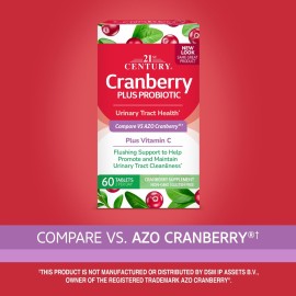 21st Century Cranberry Plus Probiotic Tablets, 60 Count 21st Century Cranberry Plus Probiotic Tablets, 60 Count