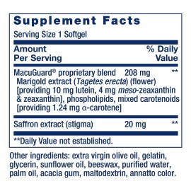 Life Extension MacuGuard Ocular Support with Saffron - Eye Health Supplement for Healthy Vision - with lutein, meso-zeaxanthin, zeaxanthin, saffron - Gluten-free, Non-GMO - 60 softgels Life Extension MacuGuard Ocular Support with Saffron - Eye Health Supplement for Healthy Vision - with lutein, meso-zeaxanthin, zeaxanthin, saffron - Gluten-free, Non-GMO - 60 softgels