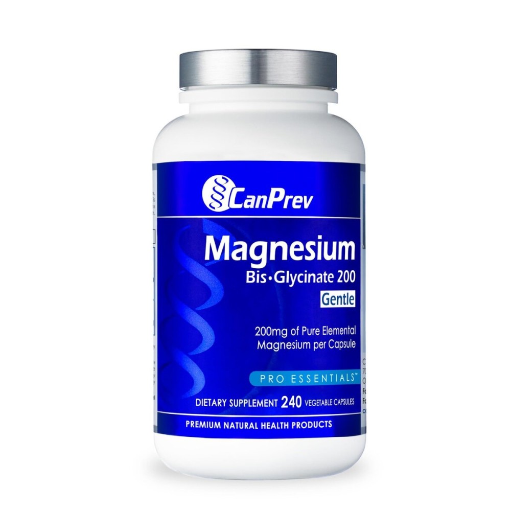 CanPrev Magnesium BisGlycinate Gentle 200mg, 240 v-Caps 240-Day Supply - Pure Elemental Magnesium Supplement, Supports Bone and Muscle Function, Gentle on Stomach, Perfect for Daily Magnesium Needs CanPrev Magnesium BisGlycinate Gentle 200mg, 240 v-Caps 240-Day Supply - Pure Elemental Magnesium Supplement, Supports Bone and Muscle Function, Gentle on Stomach, Perfect for Daily Magnesium Needs