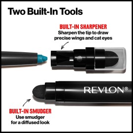 Revlon ColorStay Pencil Waterproof Eyeliner, Smudge-Proof, Eye Makeup with Built-In Sharpener, Packaging May Vary, 210 Teal, 0.01 oz Revlon ColorStay Pencil Waterproof Eyeliner, Smudge-Proof, Eye Makeup with Built-In Sharpener, Packaging May Vary, 210 Teal, 0.01 oz