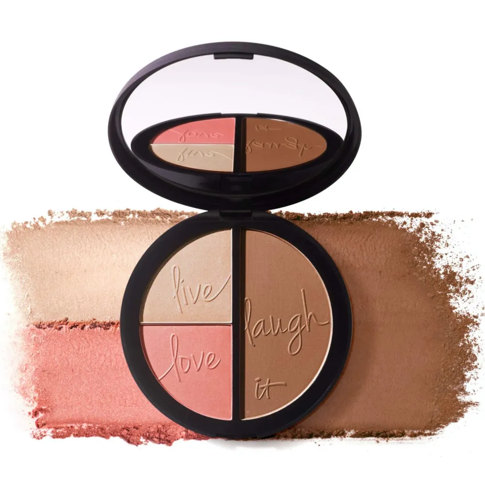 IT Cosmetics Your Most Beautiful You 3-in-1 Makeup Palette - Matte Bronzer - Radiance Luminizer -Brightening Powder Blush - With Peptides & Drops of Light Technology IT Cosmetics Your Most Beautiful You 3-in-1 Makeup Palette - Matte Bronzer - Radiance Luminizer -Brightening Powder Blush - With Peptides & Drops of Light Technology