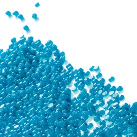 Satin Smooth Titanium Blue Hard Wax with Azulene Oil & Vitamin E, Thin Film Pebble Wax for Coarse Hair, Brazilian Bikini Waxing, Ideal for Sensitive Skin, Hair Removal Wax, 35oz