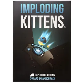 Imploding Kittens Expansion Pack by Exploding Kittens, Original Game Required - 2-5 Players - Ages 7+ - 15 Minutes to Play - Ideal for Party, Family Game Night, Fun for Kids and Adults