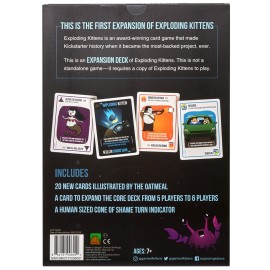 Imploding Kittens Expansion Pack by Exploding Kittens, Original Game Required - 2-5 Players - Ages 7+ - 15 Minutes to Play - Ideal for Party, Family Game Night, Fun for Kids and Adults