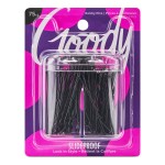 Goody SlideProof Bobby Pin Box with Magnetic Top - 75 Ct, Black Bobby Pins for Hair Styling, Lock In Style, Comfortable, Pain-Free Styling Accessories for Women & Men, All Hair Types