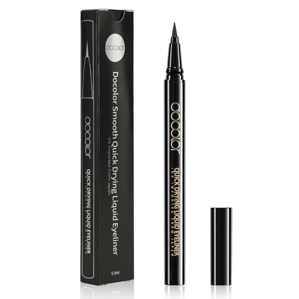 docolor Waterproof Eyeliner Pen Super Slim Precise All Day Black Eyeliner Liquid Professional Makeup Liquid Eye Liner Pencil for Women docolor Waterproof Eyeliner Pen Super Slim Precise All Day Black Eyeliner Liquid Professional Makeup Liquid Eye Liner Pencil for Women