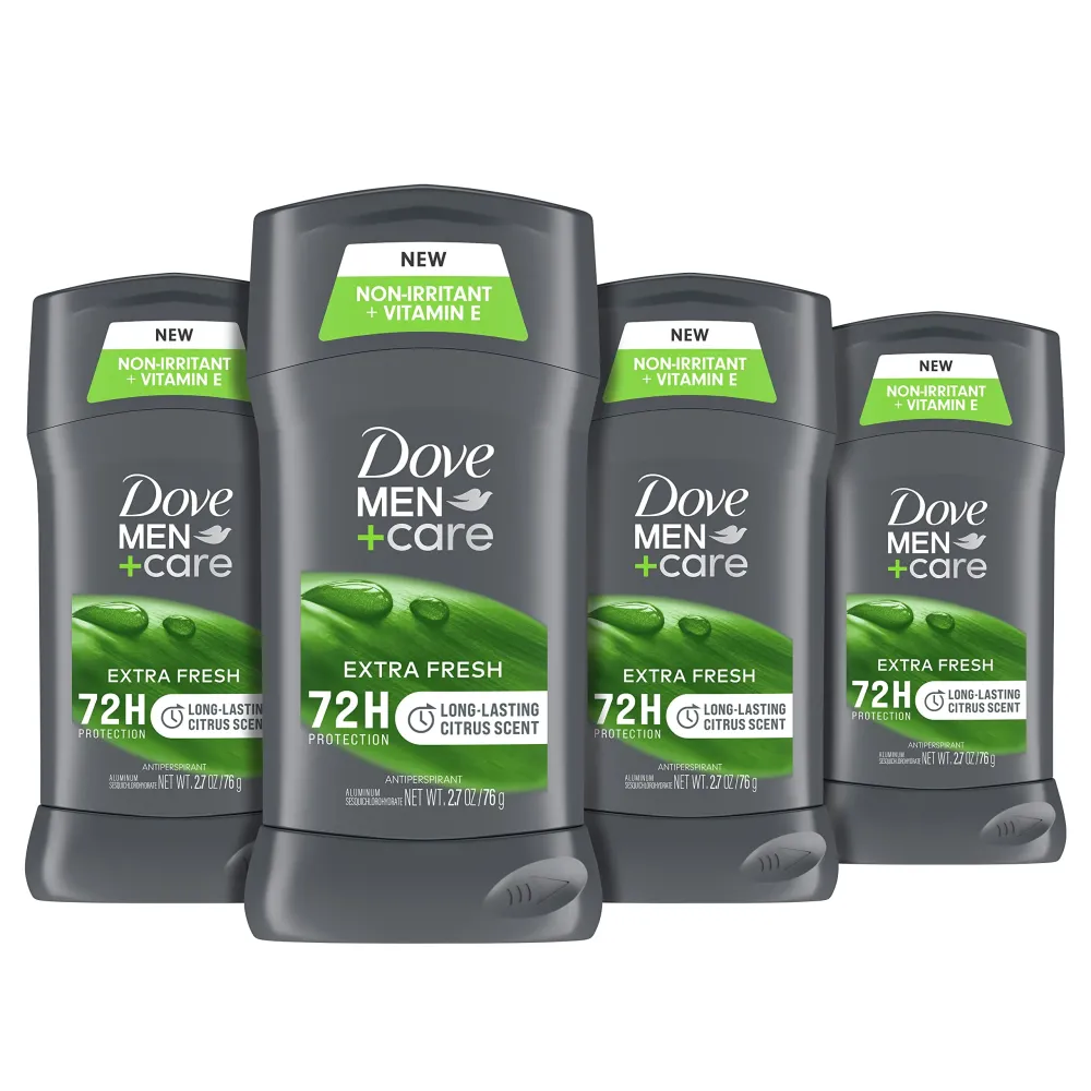 Dove Men + Care Antiperspirant Deodorant, 72hr Sweat & Odor Protection, Vitamin E, Triple Moisturizer, 4 Pack Dove Men + Care Antiperspirant Deodorant, 72hr Sweat & Odor Protection, Vitamin E, Triple Moisturizer, 4 Pack