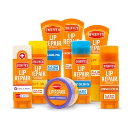 O\'Keeffe\'s Lip Repair Unscented Lip Balm for Dry, Cracked Lips - Stick (1 Pack) - Moisturizer for Very Dry Lips O\'Keeffe\'s Lip Repair Unscented Lip Balm for Dry, Cracked Lips - Stick (1 Pack) - Moisturizer for Very Dry Lips