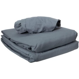 ForPro Professional Collection Premium Microfiber 3-Piece Massage Sheet Set, Cool Grey, Ultra-Light, Stain, and Wrinkle-Resistant, Includes Flat, Fitted Sheet and Massage Face Rest Cover ForPro Professional Collection Premium Microfiber 3-Piece Massage Sheet Set, Cool Grey, Ultra-Light, Stain, and Wrinkle-Resistant, Includes Flat, Fitted Sheet and Massage Face Rest Cover