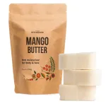 Raw Mango Butter - 100% Natural Skin and Hair Moisturizer - Use with Shea in DIY Whipped Body Butter, Mango Body Lotion, Lip Gloss and Soap Making, 8 oz Block