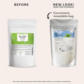 Sky Organics - Zinc Oxide Powder, 16 oz - Non-Nano & Uncoated - Make Your Own Lotion, Deodorant, Cream, Soap - DIY Essentials - Resealable Bag - Natural, Vegan & Cruelty Free - Beauty & Personal Care Sky Organics - Zinc Oxide Powder, 16 oz - Non-Nano & Uncoated - Make Your Own Lotion, Deodorant, Cream, Soap - DIY Essentials - Resealable Bag - Natural, Vegan & Cruelty Free - Beauty & Personal Care