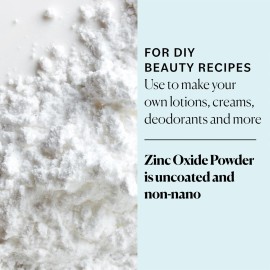Sky Organics - Zinc Oxide Powder, 16 oz - Non-Nano & Uncoated - Make Your Own Lotion, Deodorant, Cream, Soap - DIY Essentials - Resealable Bag - Natural, Vegan & Cruelty Free - Beauty & Personal Care Sky Organics - Zinc Oxide Powder, 16 oz - Non-Nano & Uncoated - Make Your Own Lotion, Deodorant, Cream, Soap - DIY Essentials - Resealable Bag - Natural, Vegan & Cruelty Free - Beauty & Personal Care