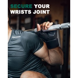 Trideer Workout Gloves for Men, Weight Lifting Gloves with Wrist Wrap Support, Full Palm Protection & Extra Grips for Weightlifting, Exercise, Cross Training, Fitness, Pull-up Trideer Workout Gloves for Men, Weight Lifting Gloves with Wrist Wrap Support, Full Palm Protection & Extra Grips for Weightlifting, Exercise, Cross Training, Fitness, Pull-up
