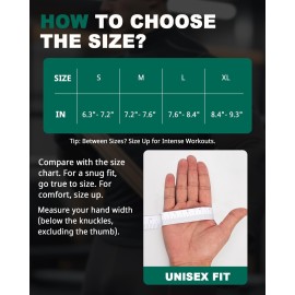 Trideer Workout Gloves for Men, Weight Lifting Gloves with Wrist Wrap Support, Full Palm Protection & Extra Grips for Weightlifting, Exercise, Cross Training, Fitness, Pull-up Trideer Workout Gloves for Men, Weight Lifting Gloves with Wrist Wrap Support, Full Palm Protection & Extra Grips for Weightlifting, Exercise, Cross Training, Fitness, Pull-up