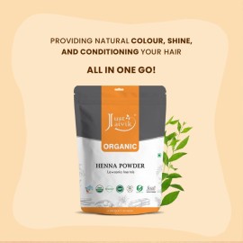 Just Jaivik Henna Powder (Lawsonia Inermis) for Hair - 100% Natural, USDA Certified Organic by OneCert Asia, No Chemicals or Additives, 227 Gms / 0.5 LB/ 8 Oz Just Jaivik Henna Powder (Lawsonia Inermis) for Hair - 100% Natural, USDA Certified Organic by OneCert Asia, No Chemicals or Additives, 227 Gms / 0.5 LB/ 8 Oz