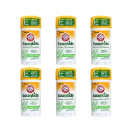 Arm & Hammer Essentials Natural Deodorant, Fresh, 2.5 Oz (Pack of 6)