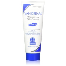 Vanicream Moisturizing Skin Cream for Sensitive Skin, 4 Ounce (Pack of 2)