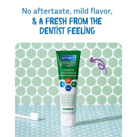 SmartMouth Premium Zinc Ion Toothpaste - Whitening - with Fluoride - Refreshing, Anti-Cavity Toothpaste for Adults - Strengthens Enamel - Mild Mint Flavor, 6 oz (2 Pack) SmartMouth Premium Zinc Ion Toothpaste - Whitening - with Fluoride - Refreshing, Anti-Cavity Toothpaste for Adults - Strengthens Enamel - Mild Mint Flavor, 6 oz (2 Pack)