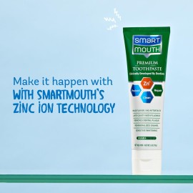 SmartMouth Premium Zinc Ion Toothpaste - Whitening - with Fluoride - Refreshing, Anti-Cavity Toothpaste for Adults - Strengthens Enamel - Mild Mint Flavor, 6 oz (2 Pack) SmartMouth Premium Zinc Ion Toothpaste - Whitening - with Fluoride - Refreshing, Anti-Cavity Toothpaste for Adults - Strengthens Enamel - Mild Mint Flavor, 6 oz (2 Pack)