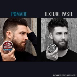 Rocky Mountain Barber Company Pomade for Men - 5 oz Tub Classic Styling Product with Strong Firm Hold for Side Part, Pompadour & Slick Back Looks - High Shine & Easy to Wash Out - Water Based