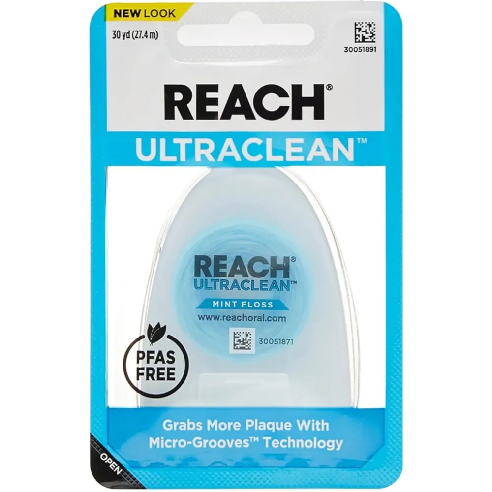 REACH Ultraclean Dental Floss Mint 30 Yards (Pack of 3) REACH Ultraclean Dental Floss Mint 30 Yards (Pack of 3)