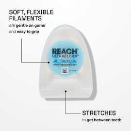 REACH Ultraclean Dental Floss Mint 30 Yards (Pack of 3) REACH Ultraclean Dental Floss Mint 30 Yards (Pack of 3)