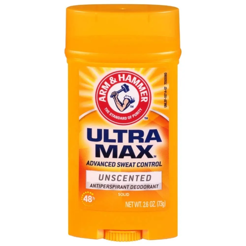 ARM & HAMMER ULTRAMAX Anti-Perspirant Deodorant Invisible Solid Unscented 2.60 oz (Pack of 5) ARM & HAMMER ULTRAMAX Anti-Perspirant Deodorant Invisible Solid Unscented 2.60 oz (Pack of 5)