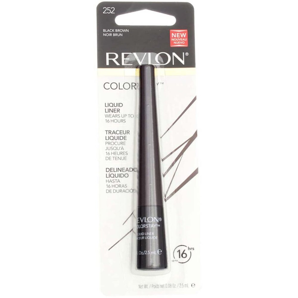 Revlon ColorStay Liquid Liner Eye Makeup, Black-Brown [252], 0.08 oz (Pack of 6)