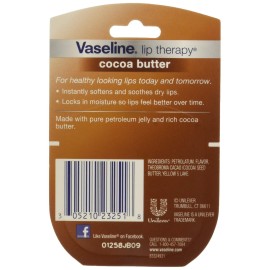 Vaseline Lip Therapy Cocoa Butter, .25 oz (Pack of 10) Vaseline Lip Therapy Cocoa Butter, .25 oz (Pack of 10)
