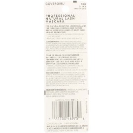 CoverGirl Professional Natural Lash Mascara, Clear [100] 0.34 oz (Pack of 5)