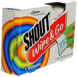 Shout Wipe & Go Instant Stain Remover Wipes 12 ea (Pack of 2) Shout Wipe & Go Instant Stain Remover Wipes 12 ea (Pack of 2)