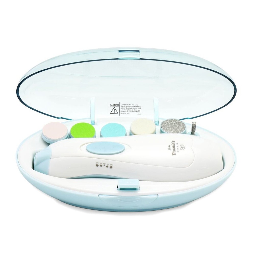Little Martins Drawer Baby Nail Trimmer File with Light - Safe Electric Nail Clippers Kit for Newborn Infant Toddler Kids Toes and Fingernails - Care, Polish and Trim - Battery Operated (AA) Little Martins Drawer Baby Nail Trimmer File with Light - Safe Electric Nail Clippers Kit for Newborn Infant Toddler Kids Toes and Fingernails - Care, Polish and Trim - Battery Operated (AA)