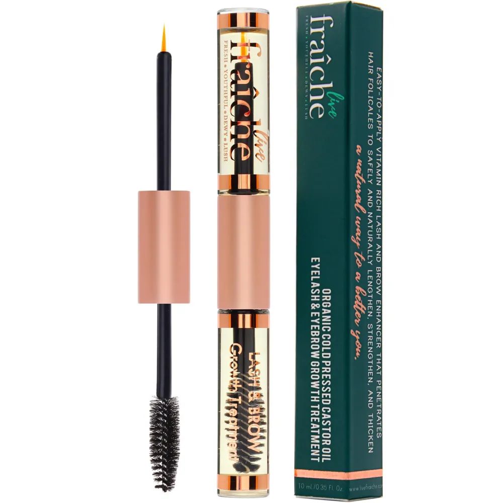 USDA Organic Castor Oil Lash Serum - Premium All Natural Cold Pressed Castor Oil Eyelash Growth Serum with Mascara Tube - Eyelash Treatment and Conditioner - For Thicker and Fuller Lashes USDA Organic Castor Oil Lash Serum - Premium All Natural Cold Pressed Castor Oil Eyelash Growth Serum with Mascara Tube - Eyelash Treatment and Conditioner - For Thicker and Fuller Lashes