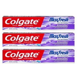 Colgate Max Fresh Knockout Gel Toothpaste, 2.5 Ounce Pack Of 3