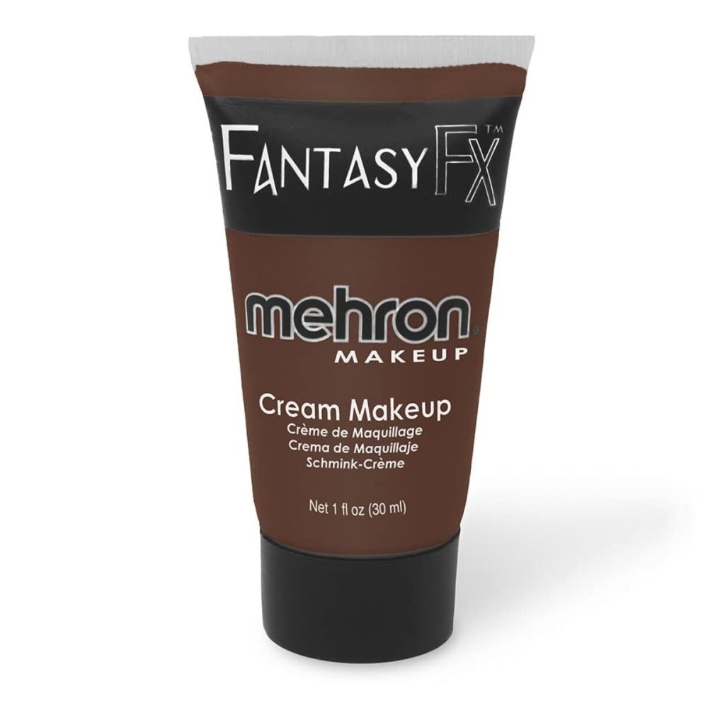 Mehron Makeup Fantasy FX Cream Makeup | Water Based | Halloween | Wolfman Brown Face & Body Paint For Adults 1 fl oz (30ml) (Wolfman Brown) Mehron Makeup Fantasy FX Cream Makeup | Water Based | Halloween | Wolfman Brown Face & Body Paint For Adults 1 fl oz (30ml) (Wolfman Brown)
