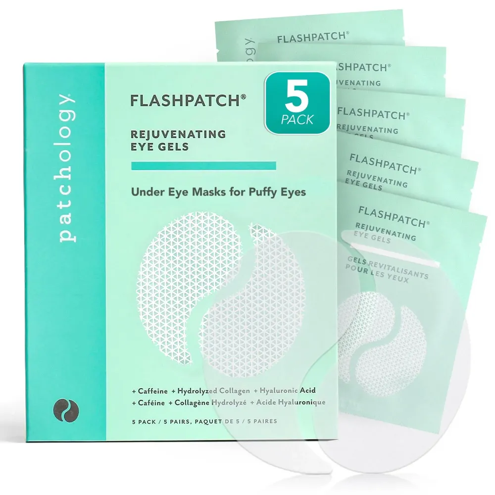 Patchology Under Eye Gel Patches - Natural Eye Masks for Puffy Eyes, Dark Circles & Eye Bags, Soothing Skincare Treatment for All Skin Types, Beauty & Personal Care Essentials (5 Pairs) Patchology Under Eye Gel Patches - Natural Eye Masks for Puffy Eyes, Dark Circles & Eye Bags, Soothing Skincare Treatment for All Skin Types, Beauty & Personal Care Essentials (5 Pairs)