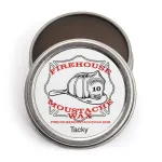 Firehouse Moustache Wax WACKY TACKY - Strong Heavy-Duty Dark Mustache & Beard Wax, Naturally Scented & Colored, All-Weather Mustache Wax (1 Ounce Tin); HANDMADE in Small Batches by John the Fireman