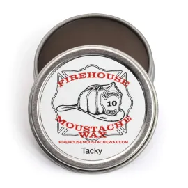 Firehouse Moustache Wax WACKY TACKY - Strong Heavy-Duty Dark Mustache & Beard Wax, Naturally Scented & Colored, All-Weather Mustache Wax (1 Ounce Tin); HANDMADE in Small Batches by John the Fireman Firehouse Moustache Wax WACKY TACKY - Strong Heavy-Duty Dark Mustache & Beard Wax, Naturally Scented & Colored, All-Weather Mustache Wax (1 Ounce Tin); HANDMADE in Small Batches by John the Fireman