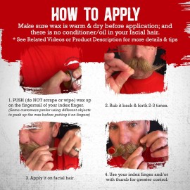 Firehouse Moustache Wax WACKY TACKY - Strong Heavy-Duty Dark Mustache & Beard Wax, Naturally Scented & Colored, All-Weather Mustache Wax (1 Ounce Tin); HANDMADE in Small Batches by John the Fireman Firehouse Moustache Wax WACKY TACKY - Strong Heavy-Duty Dark Mustache & Beard Wax, Naturally Scented & Colored, All-Weather Mustache Wax (1 Ounce Tin); HANDMADE in Small Batches by John the Fireman