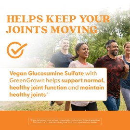 Doctor\'s Best Vegan Glucosamine Sulfate, Joint Support, Non-GMO, Vegan, Gluten Free, Soy Free, 750 mg 180 Veggie Caps (Pack of 1) Doctor\'s Best Vegan Glucosamine Sulfate, Joint Support, Non-GMO, Vegan, Gluten Free, Soy Free, 750 mg 180 Veggie Caps (Pack of 1)