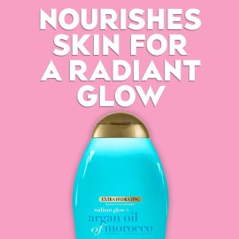 OGX Radiant Glow + Argan Oil of Morocco Extra Hydrating Body Wash for Dry Skin, Moisturizing Gel Body Cleanser for Silky Soft Skin, Paraben-Free, Sulfate-Free Surfactants, 19.5 Fl Oz OGX Radiant Glow + Argan Oil of Morocco Extra Hydrating Body Wash for Dry Skin, Moisturizing Gel Body Cleanser for Silky Soft Skin, Paraben-Free, Sulfate-Free Surfactants, 19.5 Fl Oz