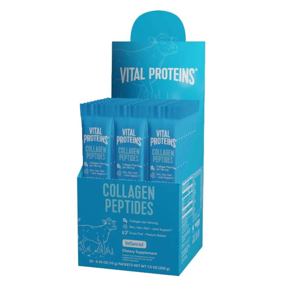Vital Proteins Collagen Peptides Powder Supplement, Hydrolyzed Collagen Peptides Travel Pack, 20 Individual Packets Vital Proteins Collagen Peptides Powder Supplement, Hydrolyzed Collagen Peptides Travel Pack, 20 Individual Packets