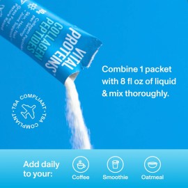 Vital Proteins Collagen Peptides Powder Supplement, Hydrolyzed Collagen Peptides Travel Pack, 20 Individual Packets Vital Proteins Collagen Peptides Powder Supplement, Hydrolyzed Collagen Peptides Travel Pack, 20 Individual Packets