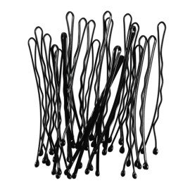 ForPro Professional Collection Bobby Pins (400-Count Approx), Black, 2 L, Ball-Tipped, Crimped, Non-Slip, Non-Damaging, 1 Lb.