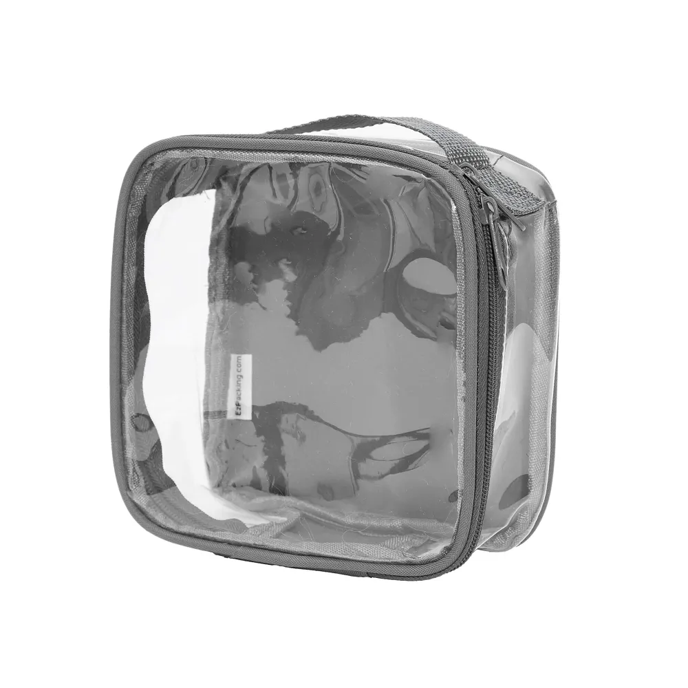 EzPacking Clear TSA Approved 3-1-1 Travel Toiletry Bag for Carry On/Quart Size Transparent Liquids Pouch for Airport Security/Reusable See Through Vinyl & PVC Plastic Organizer Men Women (Gray) EzPacking Clear TSA Approved 3-1-1 Travel Toiletry Bag for Carry On/Quart Size Transparent Liquids Pouch for Airport Security/Reusable See Through Vinyl & PVC Plastic Organizer Men Women (Gray)