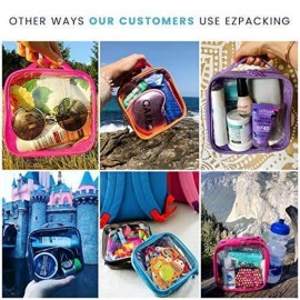 EzPacking Clear TSA Approved 3-1-1 Travel Toiletry Bag for Carry On/Quart Size Transparent Liquids Pouch for Airport Security/Reusable See Through Vinyl & PVC Plastic Organizer Men Women (Gray) EzPacking Clear TSA Approved 3-1-1 Travel Toiletry Bag for Carry On/Quart Size Transparent Liquids Pouch for Airport Security/Reusable See Through Vinyl & PVC Plastic Organizer Men Women (Gray)