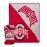 Northwest NCAA Ohio State Buckeyes Unisex-Adult Micro Raschel Throw Blanket, 46 x 60, Halftone
